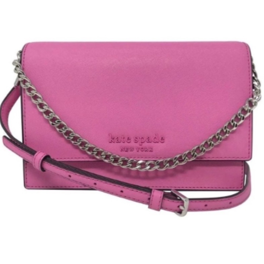 Kate Spade New York Cameron Leather Convertible Crossbody Bag Bright Peon